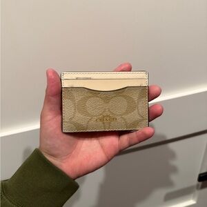 Coach Tan Card Holder